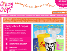 Tablet Screenshot of crazyaboutcups.com